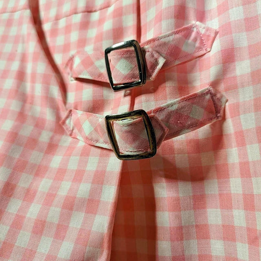 Picnic Ready Vintage Pink & White Gingham Mini Dress