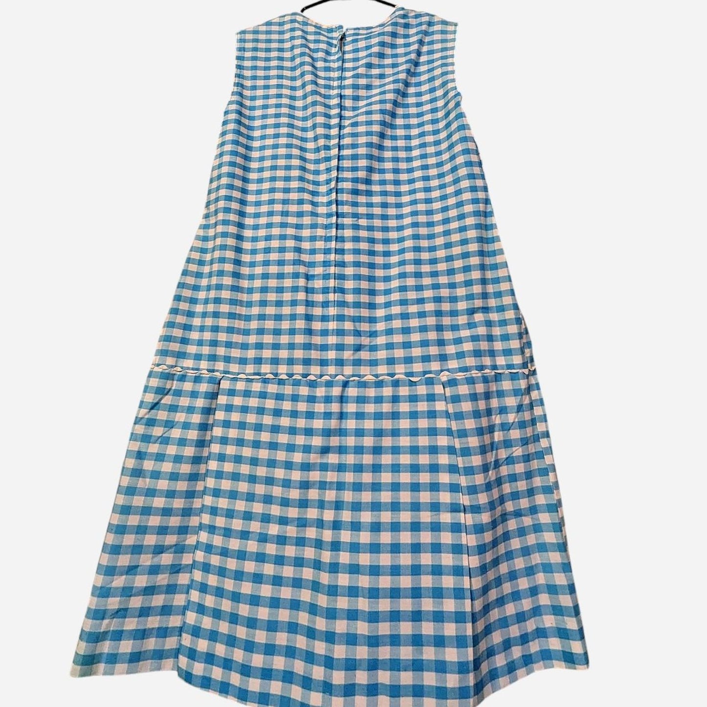 Picnic Ready Blue & White Vintage Gingham Mini Dress Shorts