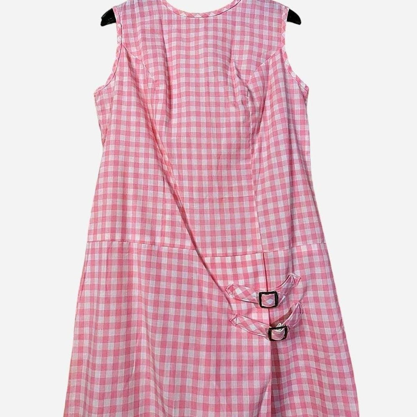 Picnic Ready Vintage Pink & White Gingham Mini Dress